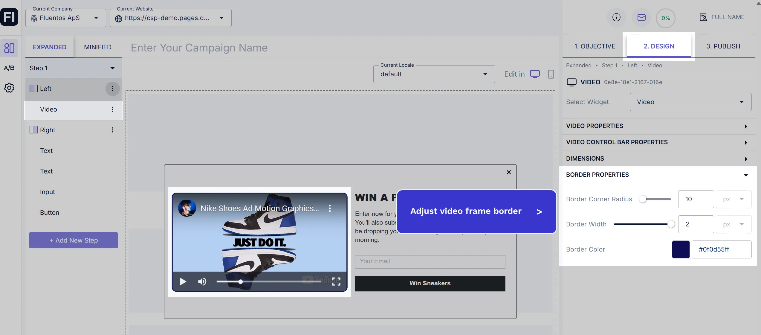 Video border