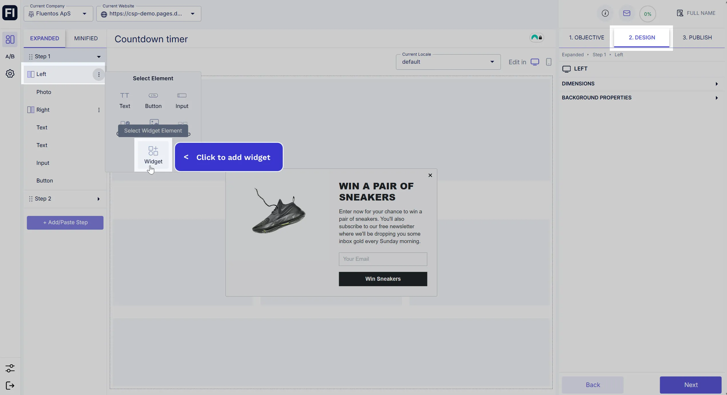 Add Countdown Timer
