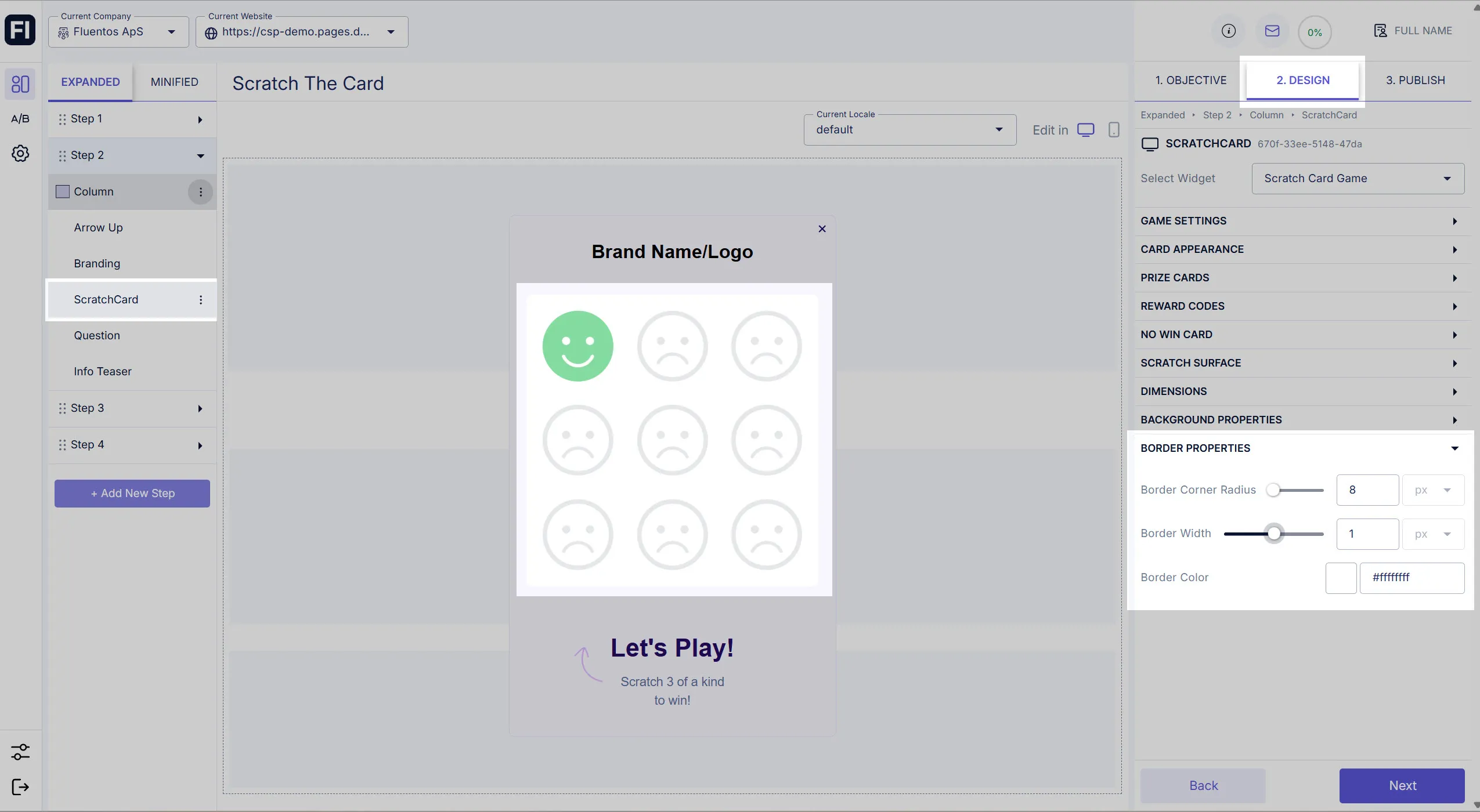 Scratch-the-card-border
