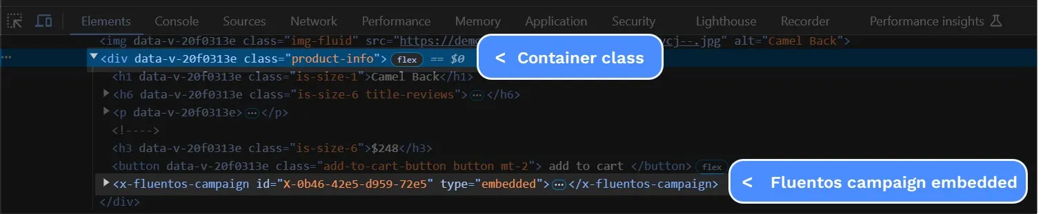 embedded display code