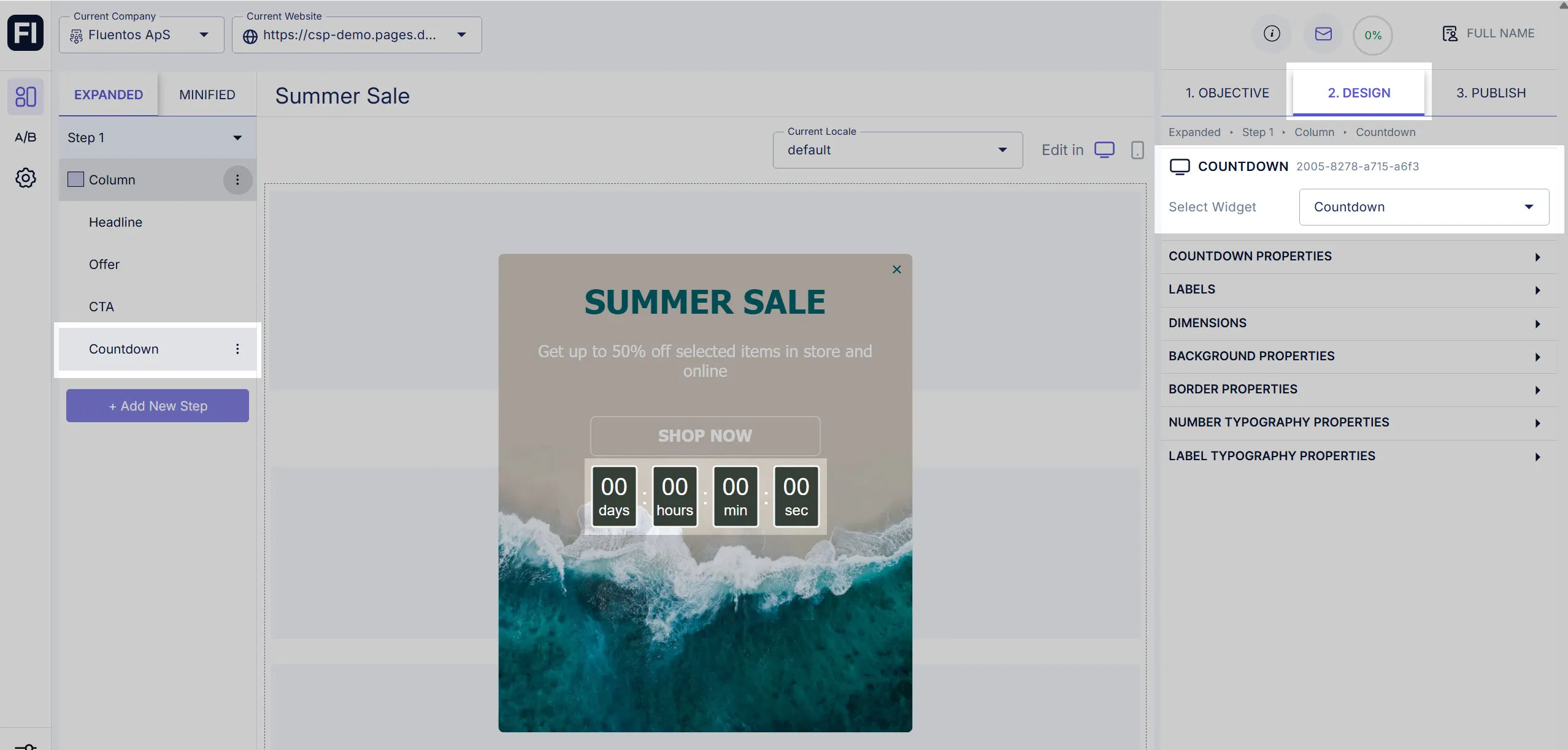 Countdown Widget